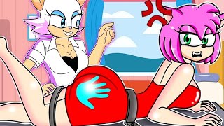 What Is Dr. Rouge Doing Amy?!- Amy VS Rouge - SONIC COMEDY 2D -  SONIC FILM 2D