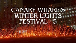 Canary Wharf’s Winter Lights Festival - 5 | 4K | London