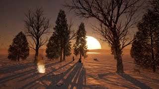 10 Hour Sunset + Wind Chimes | Beautiful Melody ASMR