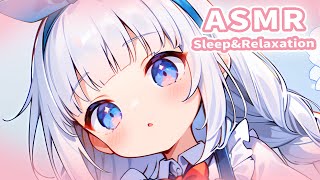 ASMR Mouth Sounds For Sleep 💙 (deep ear licking, kisses, 귀 핥기)