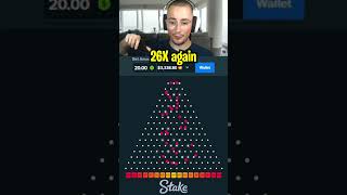 CRAZY WINS On HIGH RISK PLINKO!!.. (Stake Originals) #shorts #slots #casino #crashgame #plinko