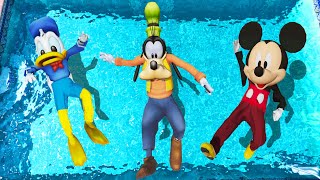 GTA 5 Mickey vs Goofy & Donald Duck Water Ragdolls, Jumps, Fails(Euphoria Physics)