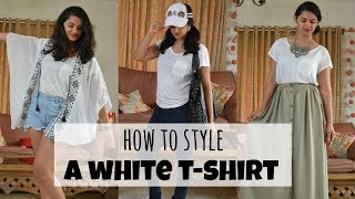 HOW TO STYLE: BASIC WHITE T-SHIRT | 1 Tee 7 Outfits