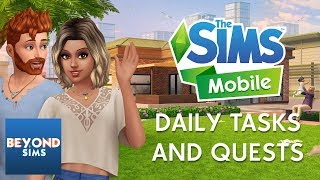 DAILY TASKS AND QUESTS TUTORIAL | The Sims Mobile