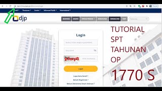 Tutorial Pengisian SPT Tahunan PPh Orang Pribadi karyawan 1770S