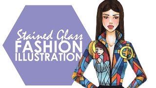 Fashion Illustration - Stained Glass Collection