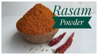 Rasam Power Recipe | How To make Rasam Power | रसम पाउडर रेसिपी हिंदी में