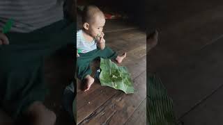 Dedek Aidil sedang makan #shorts