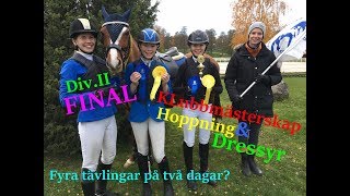 Fyra tävlingar på två dagar- TÄVLINGSVLOGG