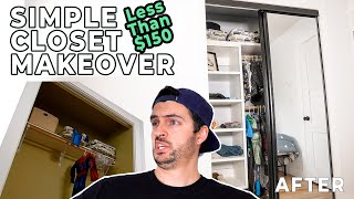 Simple Closet Makeover // DIY