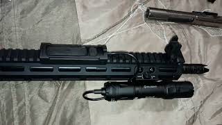 Olight Odin S Weapons light, Magpul Mbus 3 front and Rear complete.