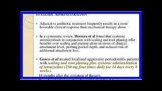 Systematic treatment of periodontal disease: Advantage of further therapeutic approaches