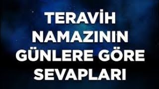 Teravih namazının sırrı ve önemi