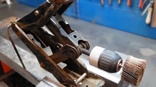 Не выбрасывайте СТАРЫЙ ДОМКРАТ. Приспособление для сварки. How to Welding clamp from an old Jack