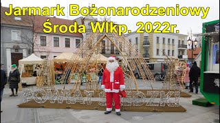 Jarmark Bożonarodzeniowy w Środzie Wielkopolskiej 2022r. Folk Kapela "Góralska Hora" kolędy, Mikołaj