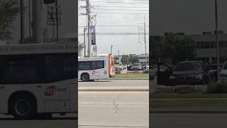 MiWay Nova Bus LFS Arctic #1773 articulated bus on route 5 Dixie, going northbounds on Dixie Road