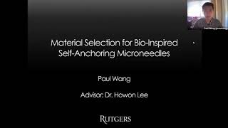 Material Selection for Bio-inspired Self-Anchoring Microneedles