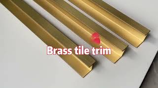 Brass T transition strip/ brass tile trim /brass t profile