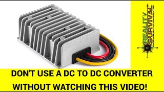 Don't Use A 12 volt DC To 24 volt DC Converter With A Solar Generator Until You Watch This!