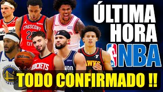 TODO 100% OFICIAL !!🚨💣 Warriors 🔥 Rockets !! 😱 Suggs 🤑 Johnson 🤔 Pels  ✅ EXTENSIONES CONFIRMADAS NBA