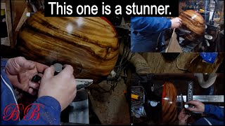 Wood Turning a Basin Style Bowl from Tigerwood