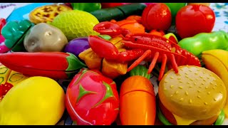 SATISFYING ASMR CUTTING SEAFOODS🦞VEGETABLES🫛FRUITS🍌🍋#shorts #ytshorts #asmr #satisfying #viral