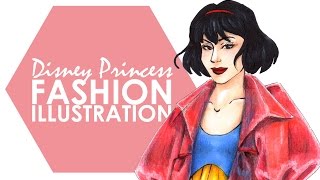 Fashion Illustration - Snow White