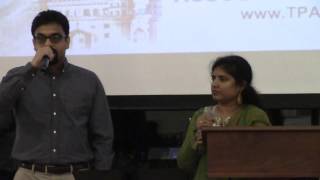 Prabhakar, Jaya Kalyani sing Chiru song at TPAD Sponsor appreciation event on 10/16/2015