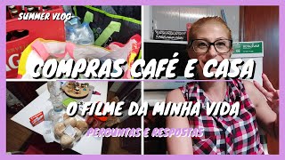 Compras de Supermercado Café e Casa + Filme da minha vida ( Perguntas e Respostas ) *Summer Vlog *