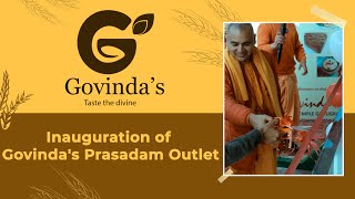 Inauguration of Govinda's Prasadam Outlet