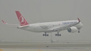 THICK WILDFIRE SMOKE | O'Hare International Airport Plane Spotting