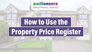 How to Use the Property Price Register