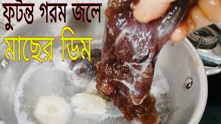 ফুটন্ত গরম জলে মাছের ডিমের অবাক করা রেসিপি || Fish Egg Recipe ||