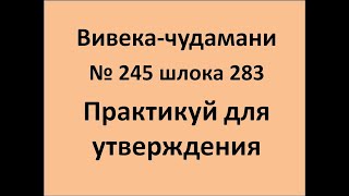 ВивекаЧудамани курс Свамини Видьянанды Сарасвати 245 шлока 283 Практикуй для твердости знания