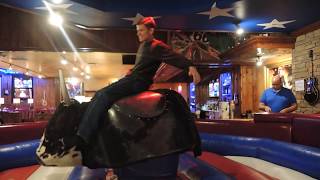 Riding the mechanical bull at Cadillac Ranch Mall of America MOA 1m45s