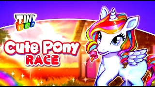 Sweet little Pony - Children's cartoon Girl Game - Run cute little pony race game