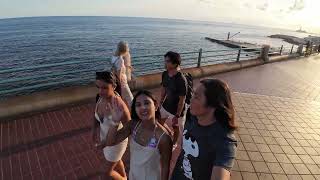 Walking to a beach in Genova Italy summer 2024