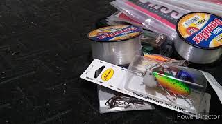 Cabela's and walmart tackle unboxing