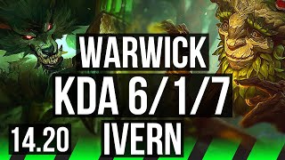 WARWICK vs IVERN (JGL) | EUW Diamond | 14.20