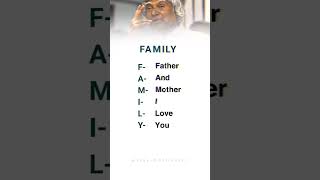 father full form I love mom dad #ytshorts #trending #motivational #good