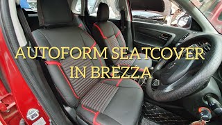 AUTOFORM SEAT COVER IN VITARA BREZZA | ROOF WRAPPING | 7D MAT ETC