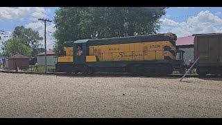 5/18/2024 C&NW 1518 with old cars at  Illinois Railway Museum @TrainswithAndy