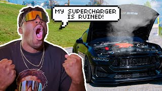 My Supercharger Is Overheating!!! #ford #fordmustang #mustang #mustanggt #whipplesupercharger