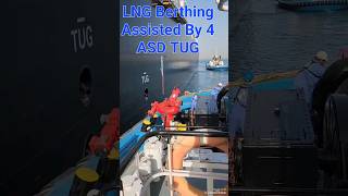 This how we berth LNG vessel. assisted by 4 ASDTUG. #asdtug #LNG #seafarer