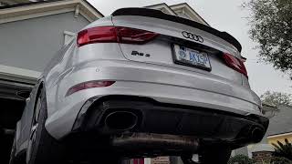 2018 Audi RS3 APR Downpipe | Valves Closed vs Open