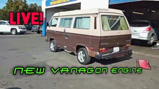 Live: Picking up the Vanagon with new engine