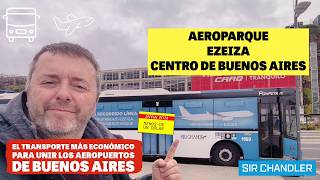 DESDE EZEIZA A AEROPARQUE  EN 🚍 : EL VIAJE BARATO QUE UNE LOS AEROPUERTOS DE BUENOS AIRES 🇦🇷 LÍNEA 8