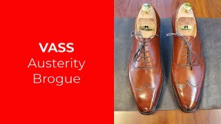 ASMR Unboxing and first shine Vass Austerity Brogue