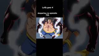 evolução do Luffy e todos os gears