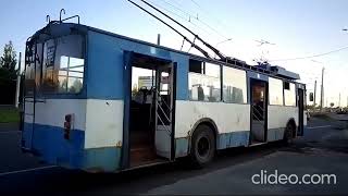 ВЗТМ-5284. (329). Жаркий август. В салоне +35. Полёт по Петрозаводску на брутальном троллейбусе.